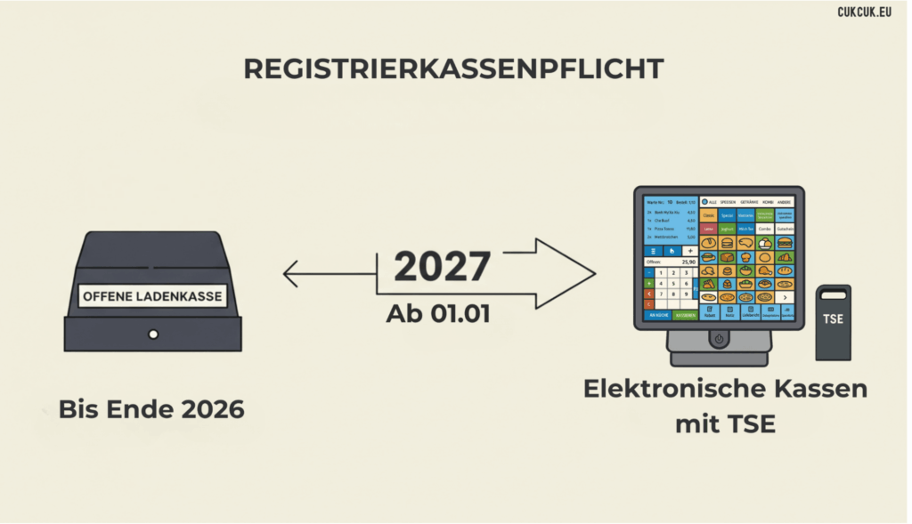 registrierkassenpflicht, kasse