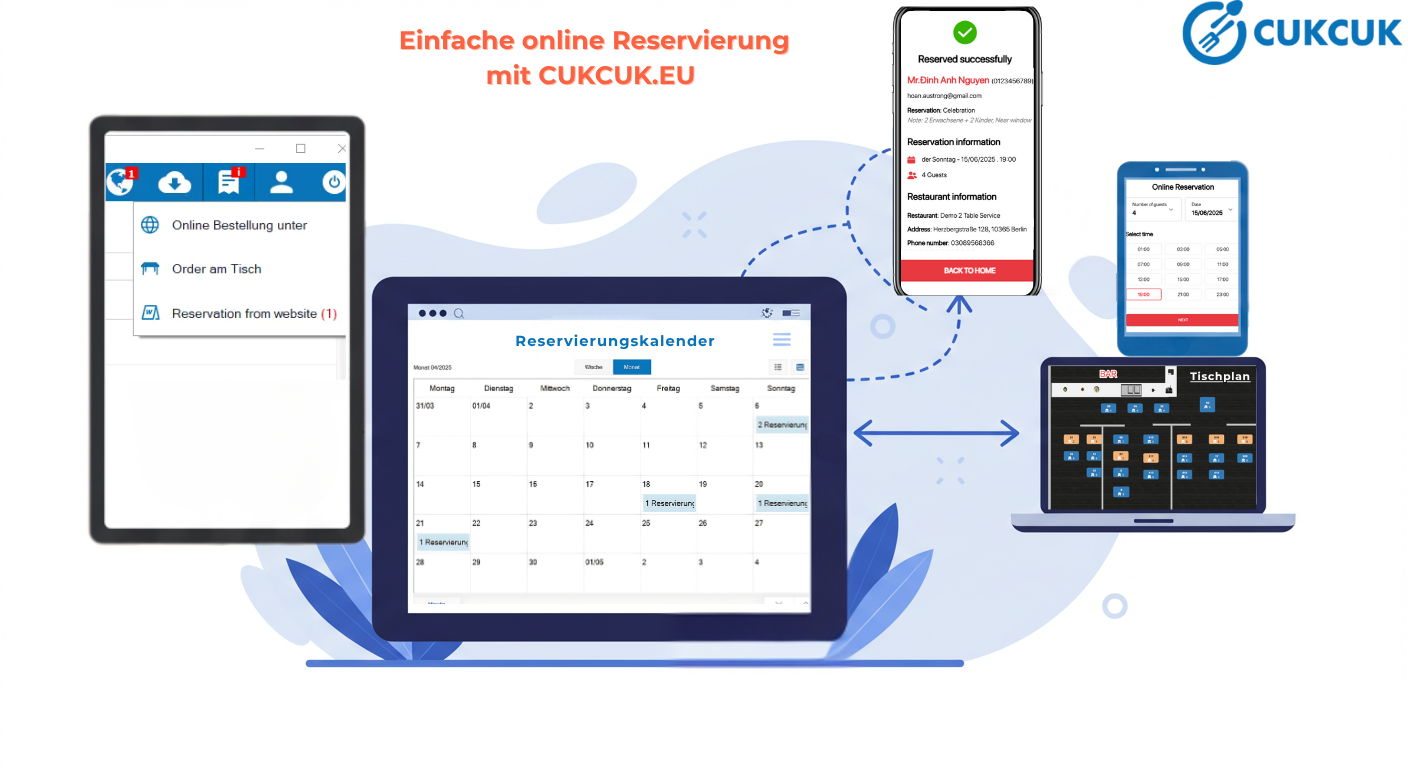Reservierung Management auf Ipad