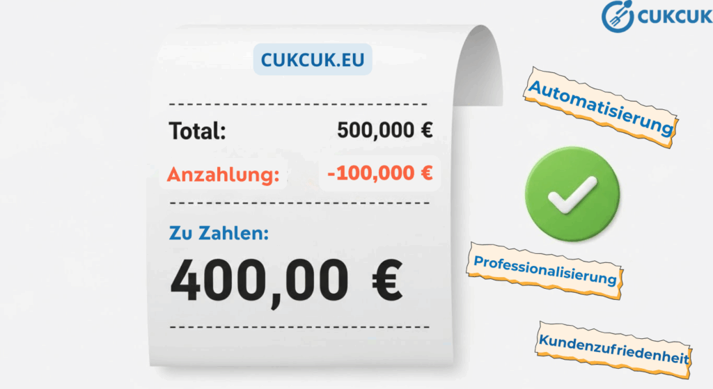 das Erfassen und Verrechnen von Anzahlungen automatisch, transparent und professionell